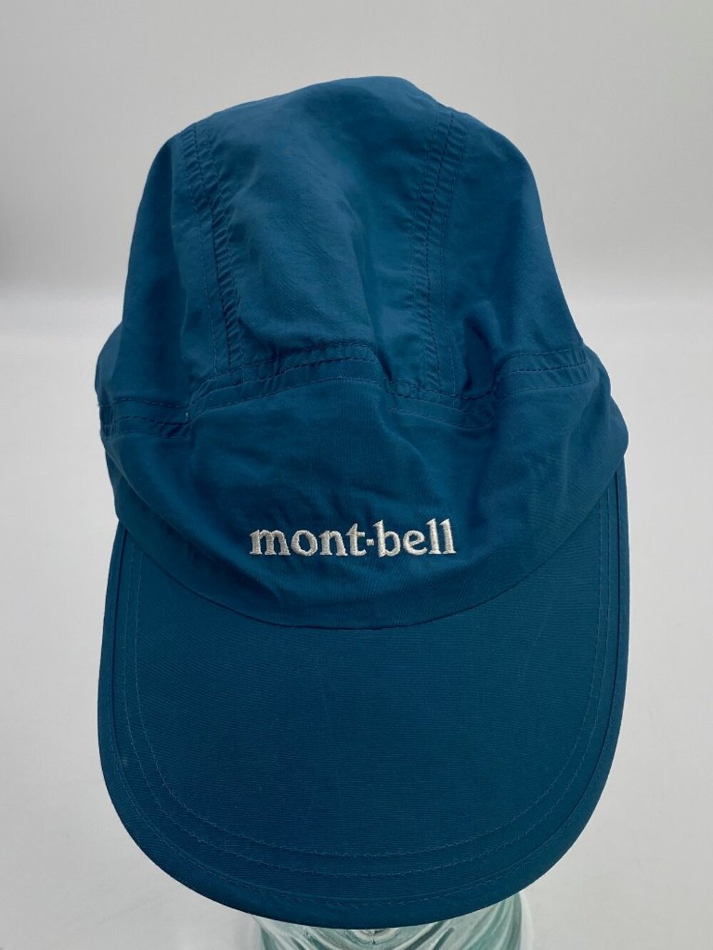 Montbell Kids Cap Blue Green Strapback Hat 51-54cm Unisex Style#1108929 Running